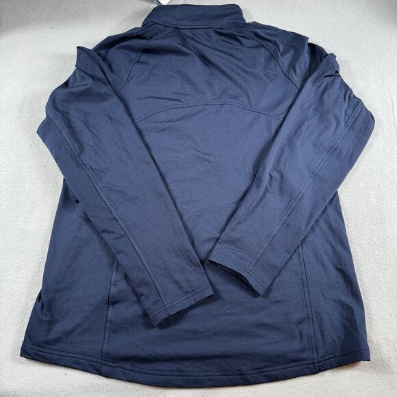 Cutter & Buck Notre Dame Quarter Zip Pullover L Navy Stretch Performance Top NWT - Picture 5 of 16